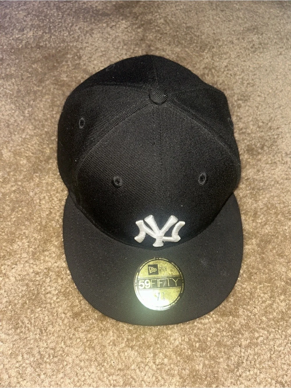 New Era Black New York Yankees Fitted 59FIFTY Cap